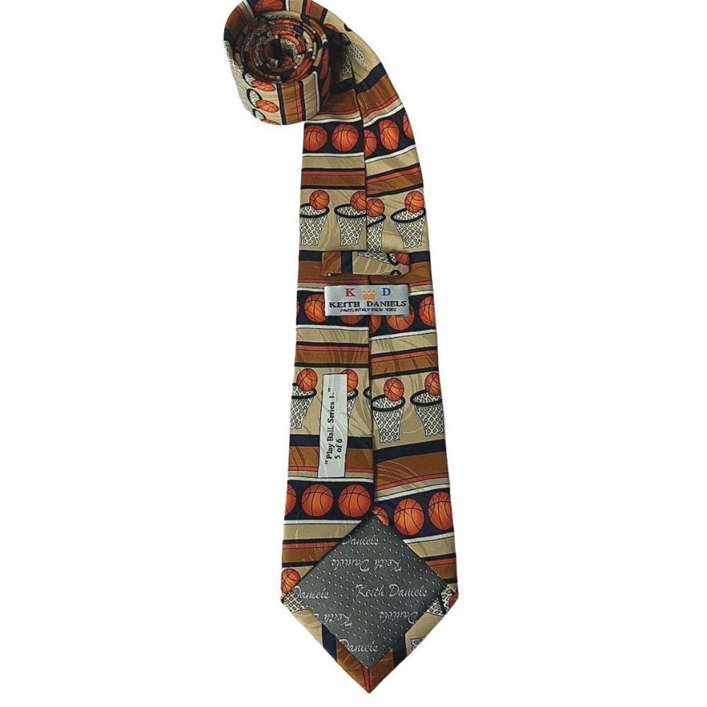 Keith Daniels Basketball Hoops Novelty Necktie - Picture 5 of 8